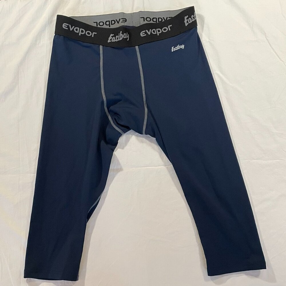 Eastbay Evapor 3/4 tights, Size Large, Navy Blue